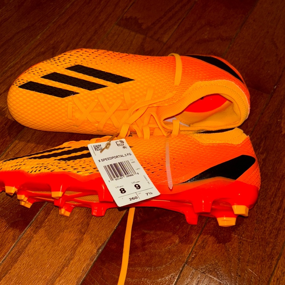 Adidas Orange Soccer Cleats